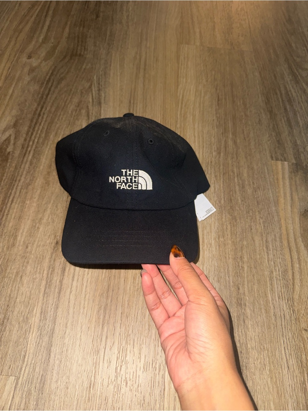 The North Face Black Curved-Brim Logo Hat
